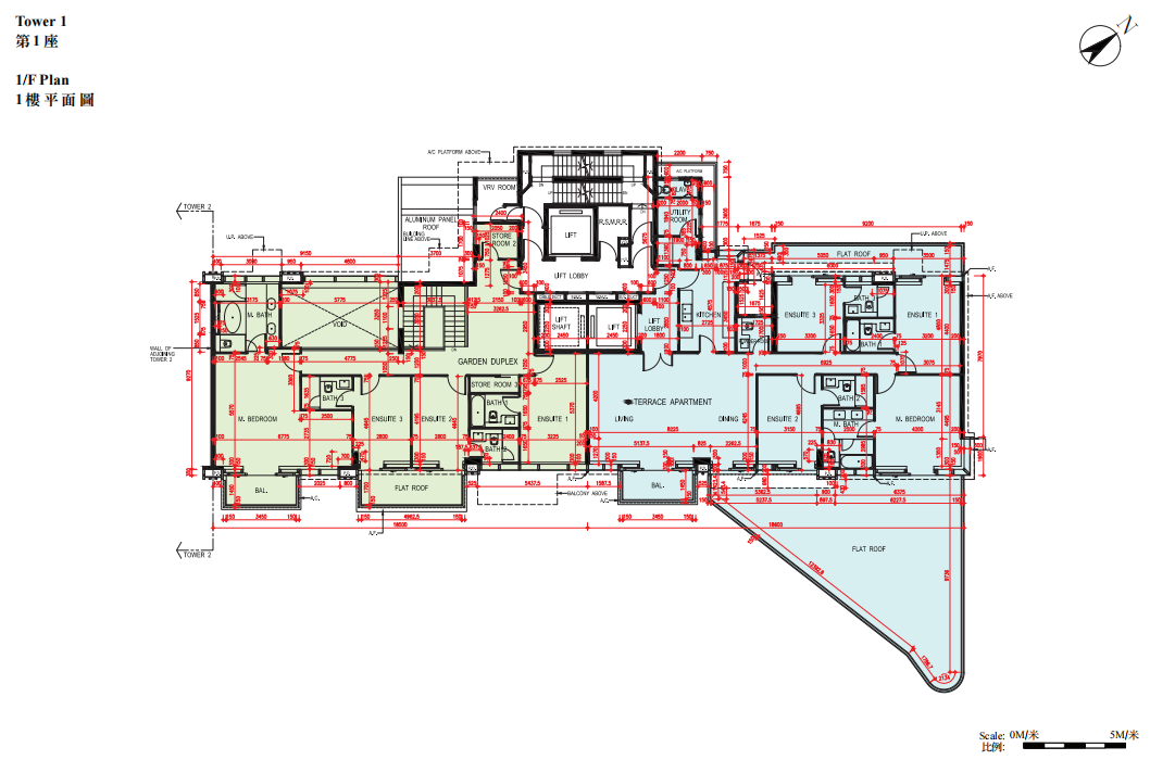 富豪・山峰 平面圖則 實用1575-4960呎戶型分布